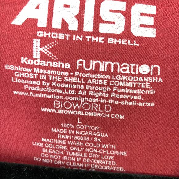 Ghost In The Shell Arise Graphic T-Shirt Mens L Lootcrate Red Short Sleeve NEW - Picture 6 of 6